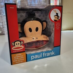 Paul Frank Julius Monkey Projection Clock Radio - Black and Tan